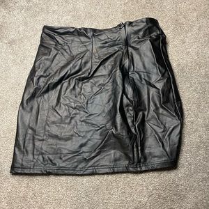 pleather skirt
